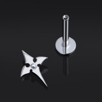 Curved Barbell, Silber, Innengewinde, Titan