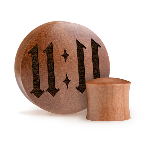 11:11 Plug / Gauge - Saba Wood | Convex Double Flare