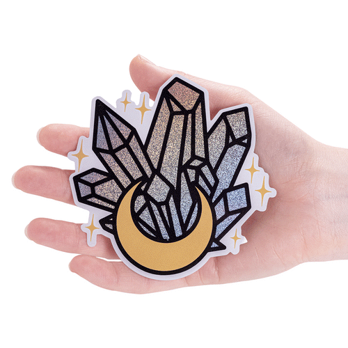 Crystal Moon Vinyl Sticker