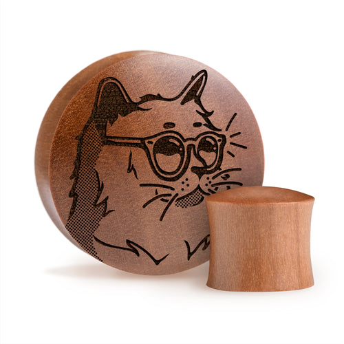 Cool Cat Plug / Gauge - Saba-Holz | Konvexer Double Flare