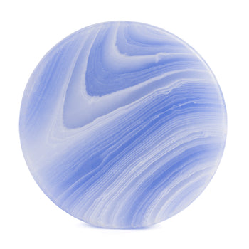 Women wearing big Rainbow Fluorite Stone Plug / Gauge