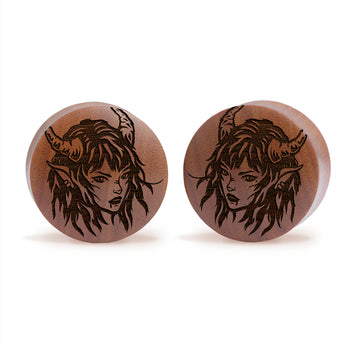 Cute Cool And Goth Acrylic Inlay And Wood Plugs & Gauges