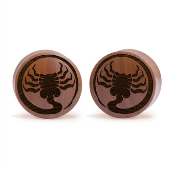 Alien Facehugger Plug / Gauge - Saba Wood | Convex Double Flare