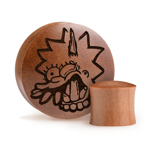 Lisa Needs Braces Plug / Gauge - Saba-Holz | Konvexer Doppelflansch