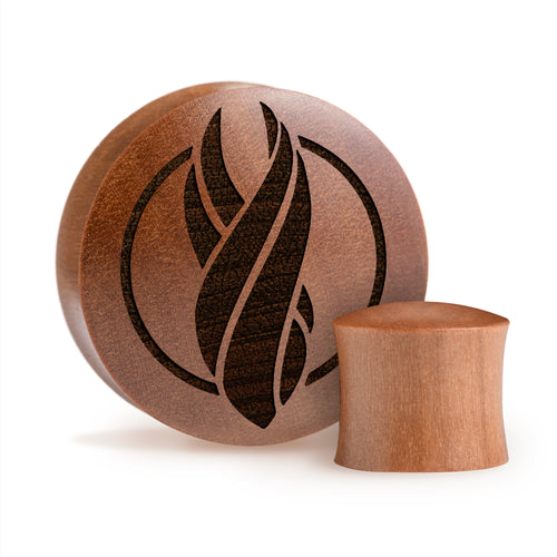 Dead Space Marker Symbol Plug / Gauge - Saba-Holz | Konvexe Double Flare