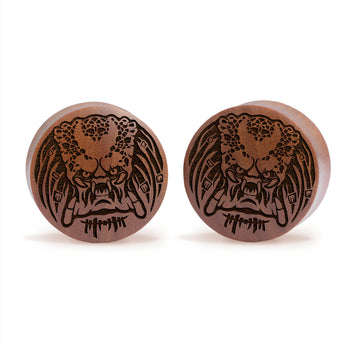 Predator Plug / Gauge - Saba Wood | Convex Double Flare
