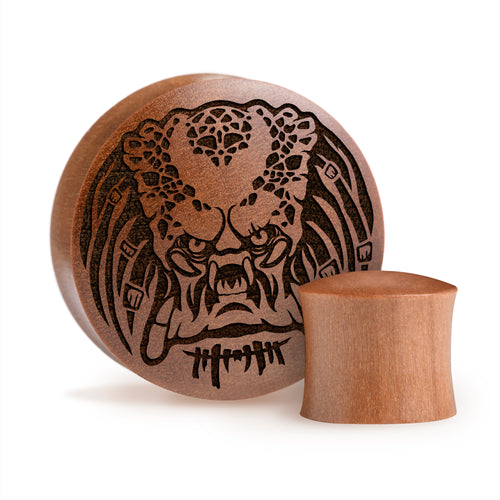 Predator Plug / Gauge - Saba Wood | Convex Double Flare