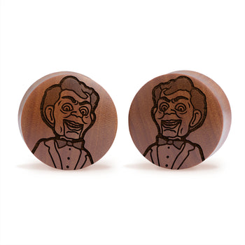 Goosebumps Slappy Plug / Gauge - Saba Wood | Convex Double Flare