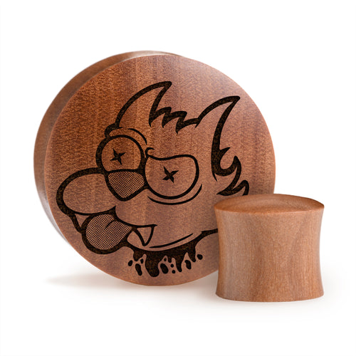Scratchy Plug / Gauge - Saba Wood | Convex Double Flare