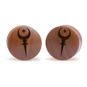 Sigil Of Hades Plug / Gauge - Saba Wood | Convex Double Flare