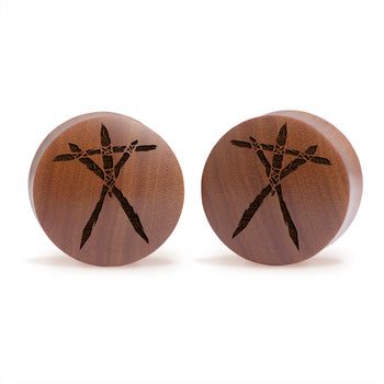 Twanas Doll Plug / Gauge - Saba Wood | Convex Double Flare