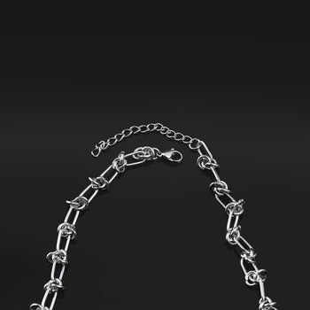 Knotted Chain Necklace - Stainless Steel Alternative Jewellery