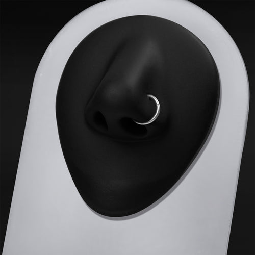 Nose Piercing Ring, Silver, ASTM F136 Titanium