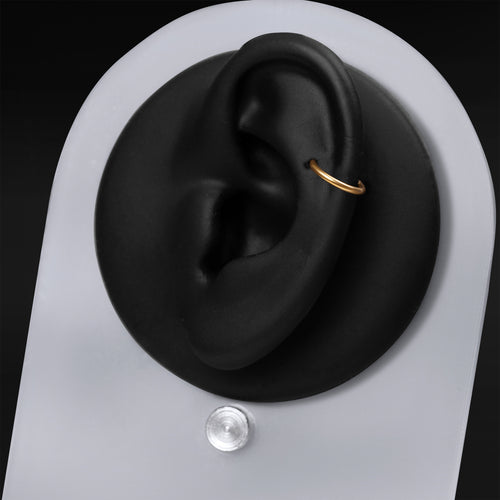 Helix Segment Ring, Gold, ASTM F136 Titanium