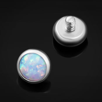 Dermal Top, White Opal, Titanium