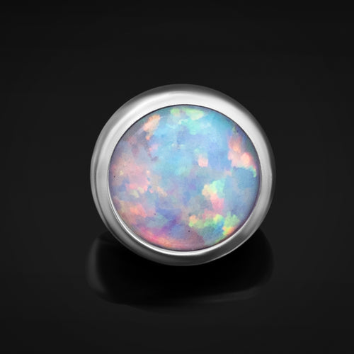 Dermal Top, White Opal, Titanium