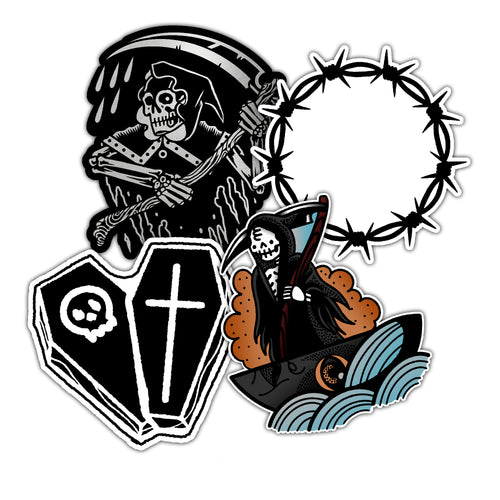 Grim Reaper Vinyl Sticker Pack