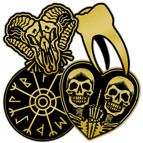 Gold Vinyl Sticker Pack