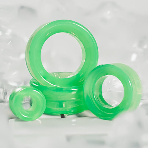 Green Opalite Glass Ear Tunnel