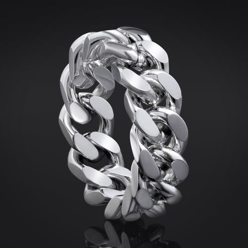 Silver Chain Link Ring