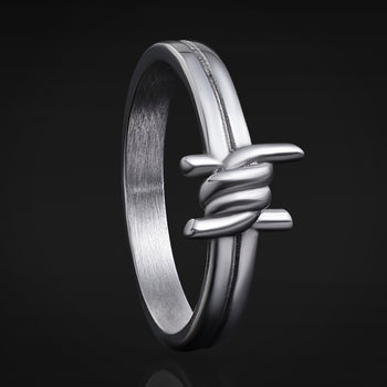 Silver Hexagon Black Onyx Ring