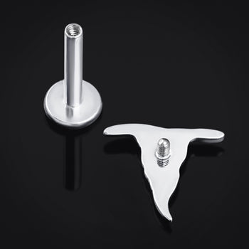 Alternative Silver Steel Spire Ear Hangers - Pair