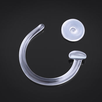 Christina Piercing Bar, Silver, Internally Threaded, Titanium, Pre-Sterilised