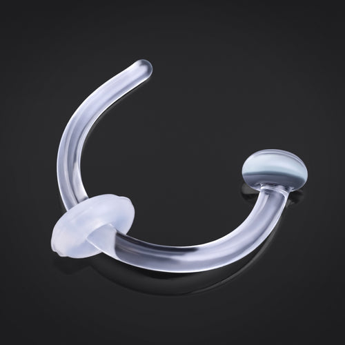 Nose Hoop Retainer, Glass, Clear
