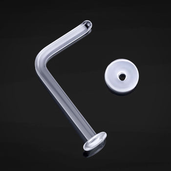 Christina Piercing Bar, Silver, Internally Threaded, Titanium, Pre-Sterilised