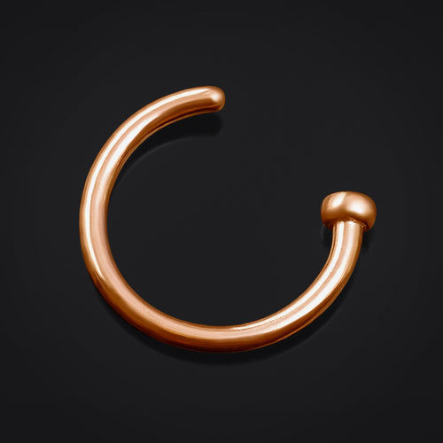 Nasenring, Roségold Piercing, Titan