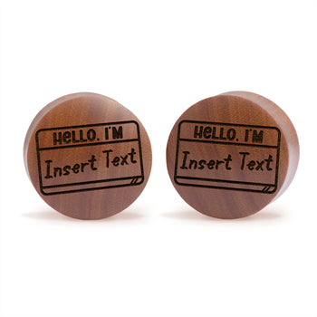EBONY HEART SHAPED ENGRAVED