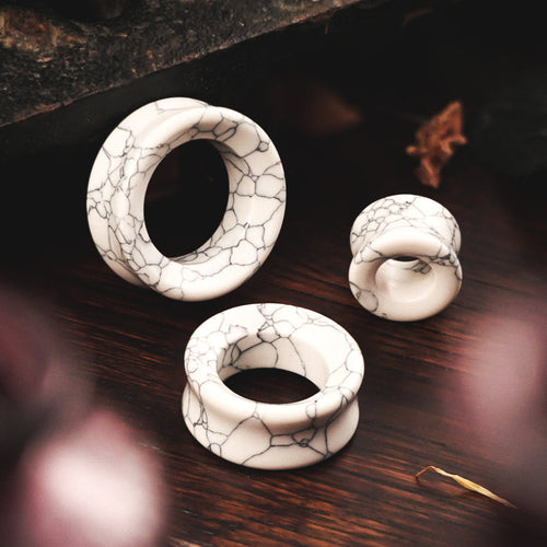 White Howlite Stone Tunnel