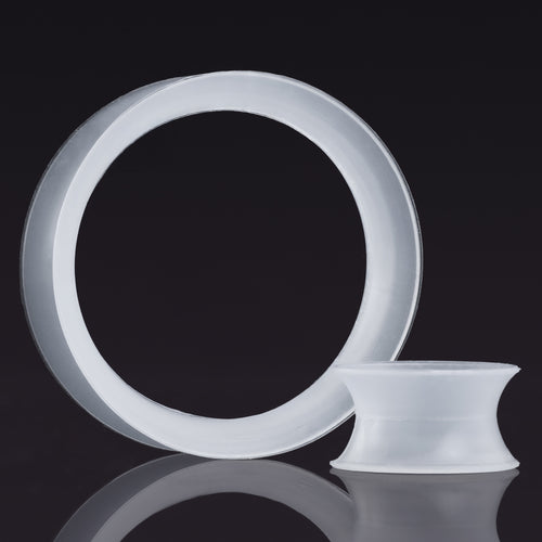 Clear Transparent Eyelet Silicone  Ear Tunnel
