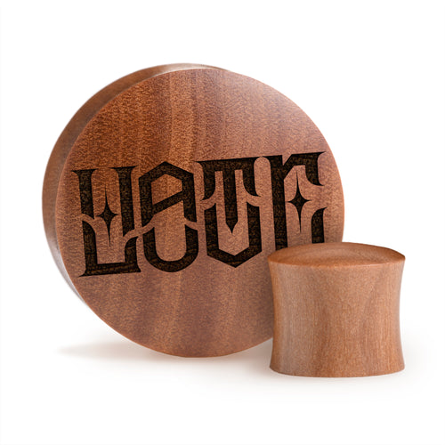 Love Hate Plug / Gauge - Saba Wood | Convex Double Flare
