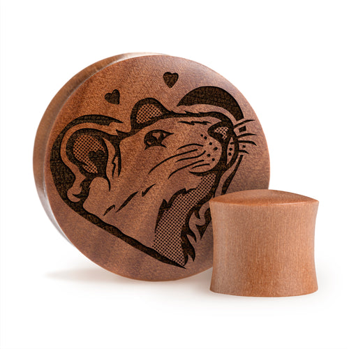 Love Rat Plug / Gauge - Saba-Holz | Konvexe Double Flare