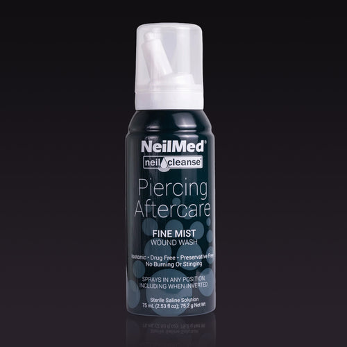 NeilMed Piercing Aftercare Saline Solution Spray 75ml – Best Saline Spray for Piercings