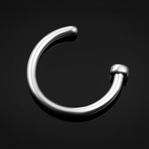 Open-Nasenring, Silber, Titan