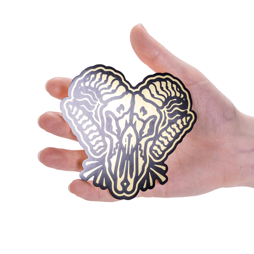 Ram Skull Vinyl Sticker