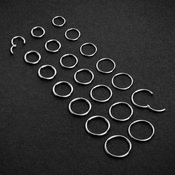 Segment Ring, Silver, ASTM F136 Titanium