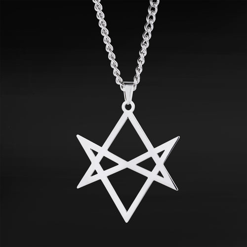 Silver Hexagram Pendant Necklace