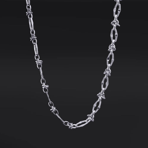 Faceted Chain Necklace - Stainless Steel Alternative Jewellery