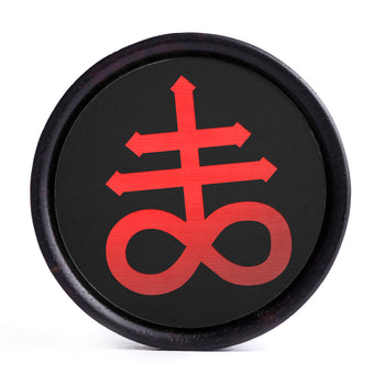 Crystal Moon Plug / Gauge - Gold Inlay Ebony Wood | Convex Double Flare