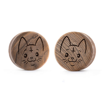 EBONY HEART SHAPED ENGRAVED