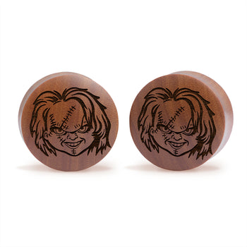 Natural wood organic wood single flare plugs