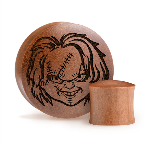 Chucky Plug / Gauge - Saba Wood | Convex Double Flare