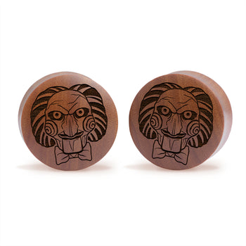 Zombie Lisa Plug / Gauge - Black Glass | Flat Faced Double Flare