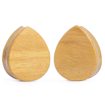 Natural wood organic wood single flare plugs