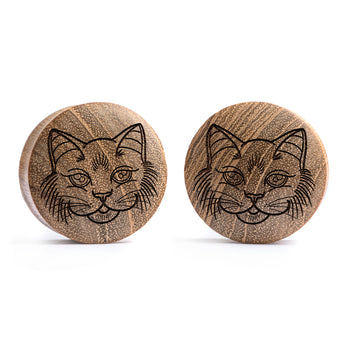 Starburst Mandala Ornamental Tattoo Plug / Gauge - Crocodile Wood | Convex Double Flare
