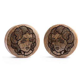EBONY HEART SHAPED ENGRAVED
