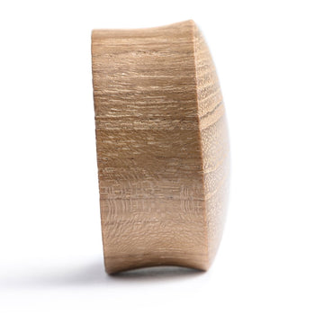 Cult Cat Plug / Gauge - Silver Inlay Ebony Wood | Convex Double Flare